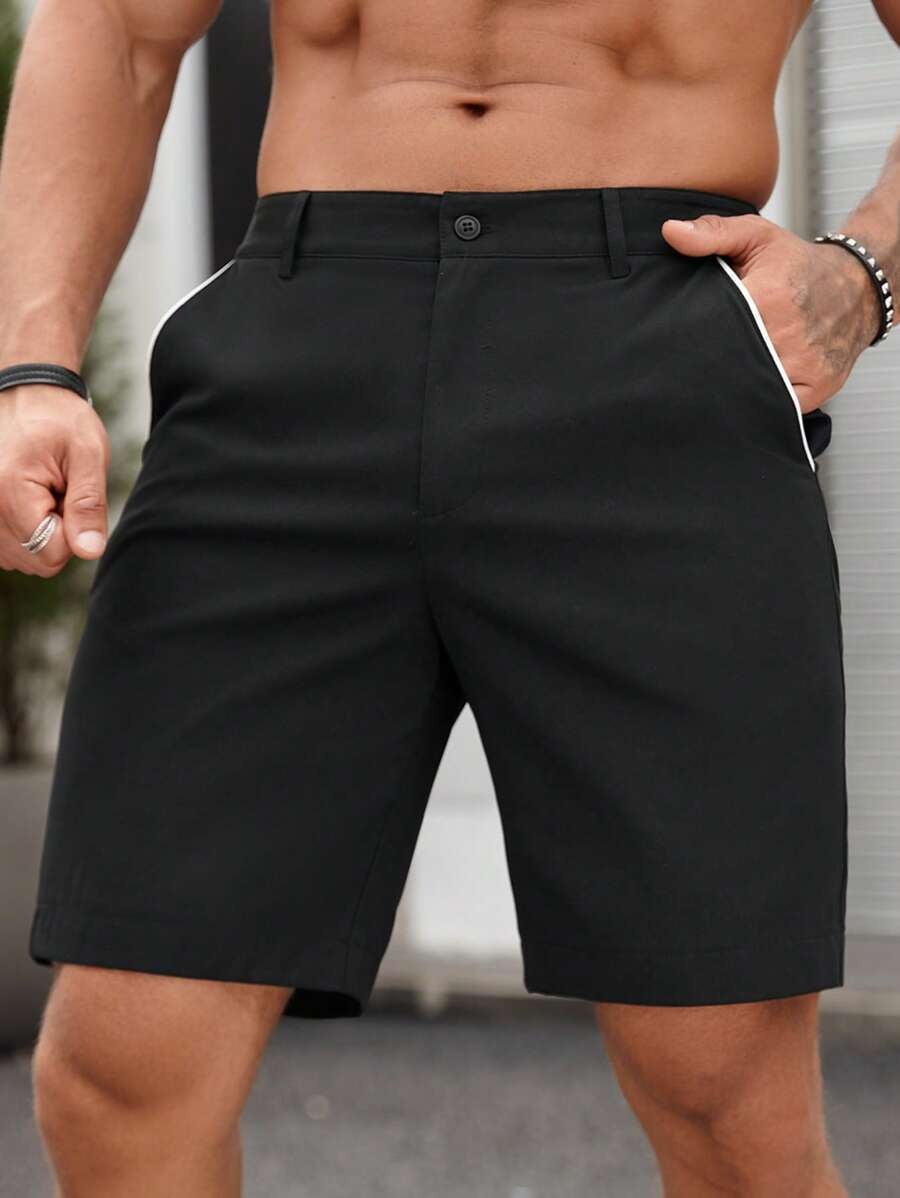 Shorts Chino Slim - Męskie spodenki chino slim fit, klasyczne,