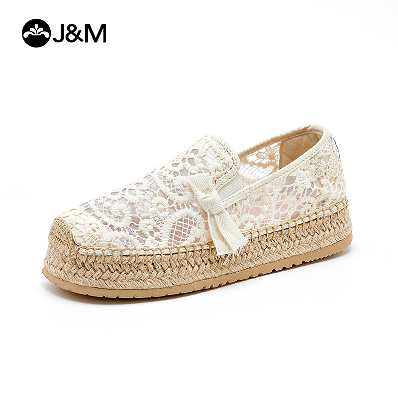 Espadrille Slip On - Damskie mokasyny na platformie Joy &