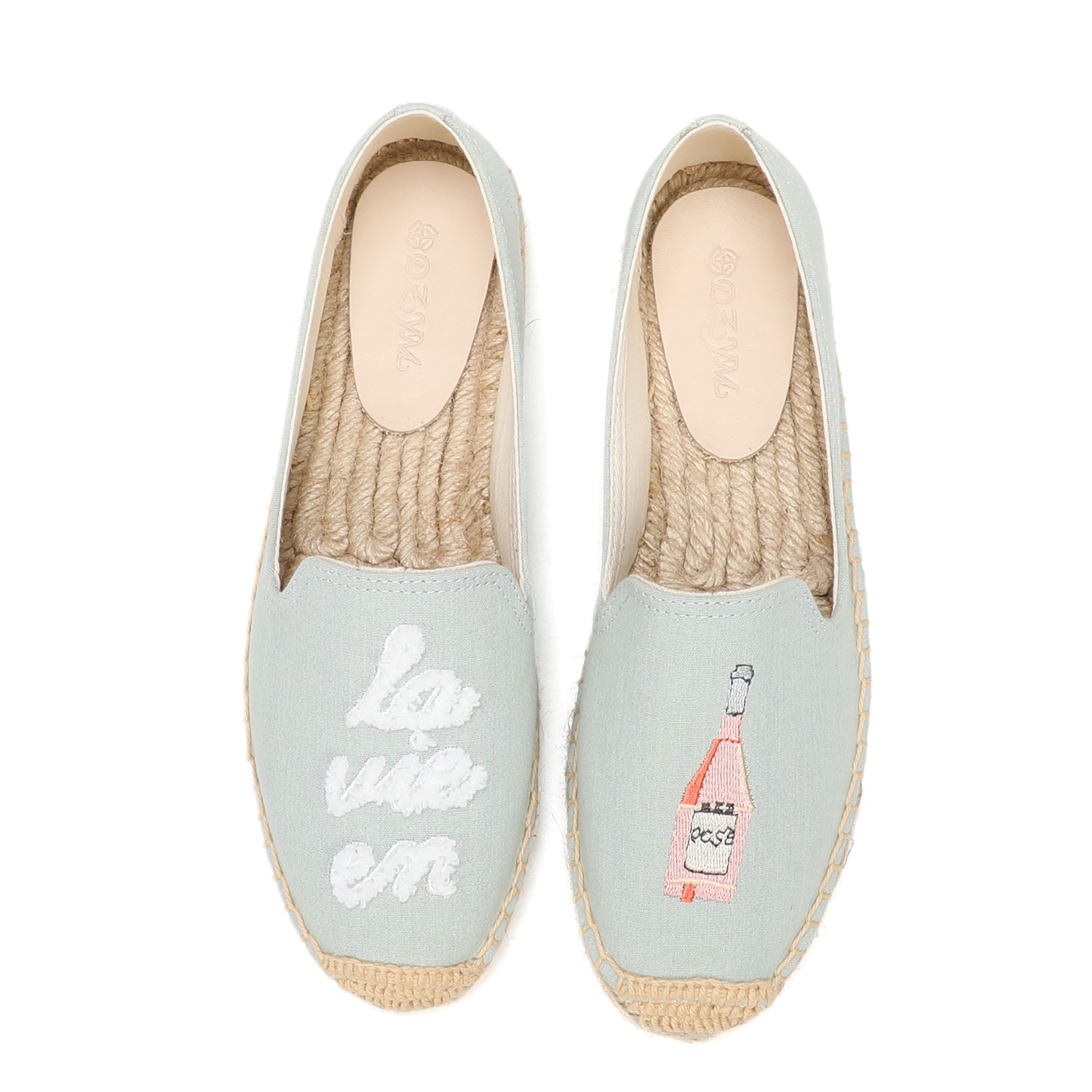 Espadrille Slip On - Espadryle damskie Moda Płaskie buty biurowe