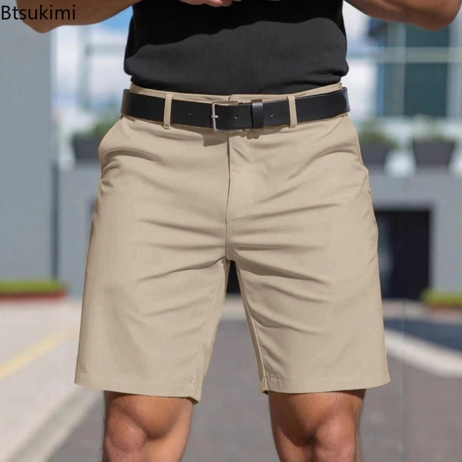 Letnie Nowe Męskie Gładkie Sli – Shorts Chino Slim recenzja i cena