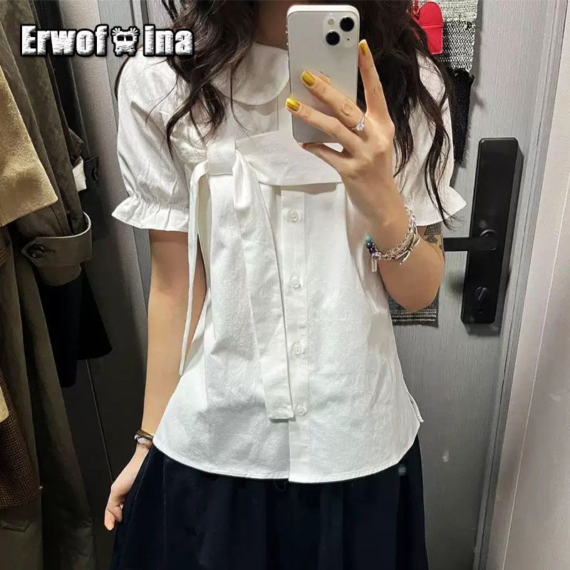 Koszule damskie w stylu preppy – Shirt Camp Collar recenzja i cena