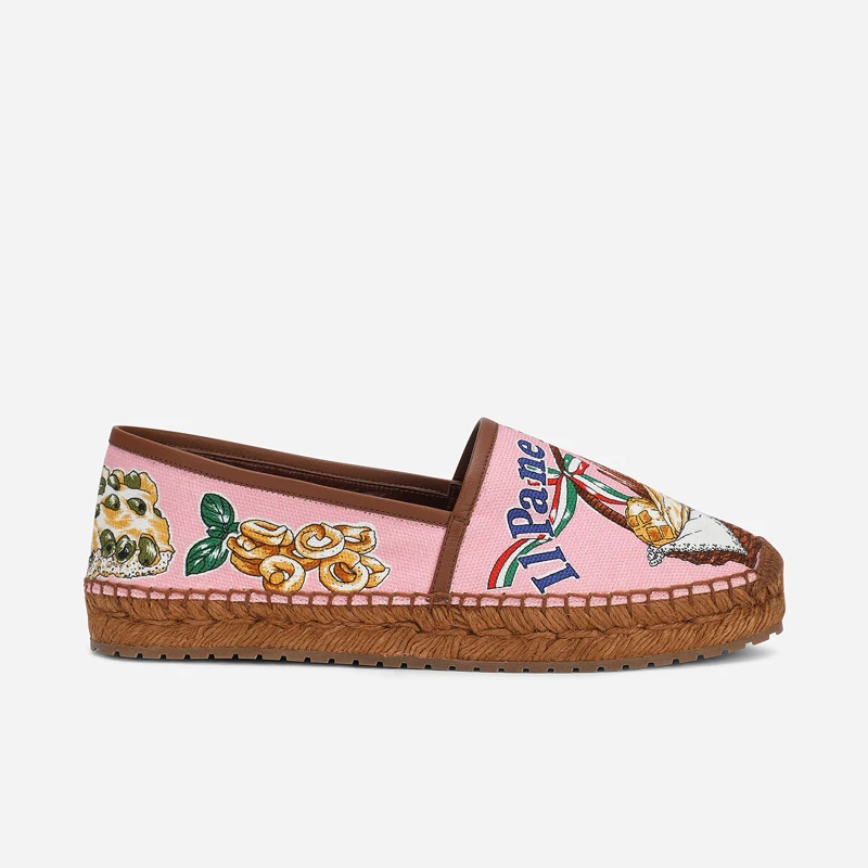 Damskie płaskie buty z tkanej  – Espadrille Slip On recenzja i cena